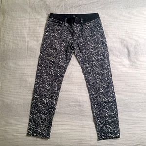The Kooples Sport cropped printed pants
